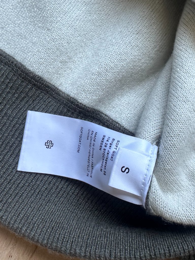 Soft Goat Double-Faced Cashmere Sweater — image 6 of 6